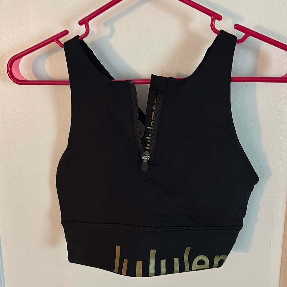 Lululemon energy high neck zip bra